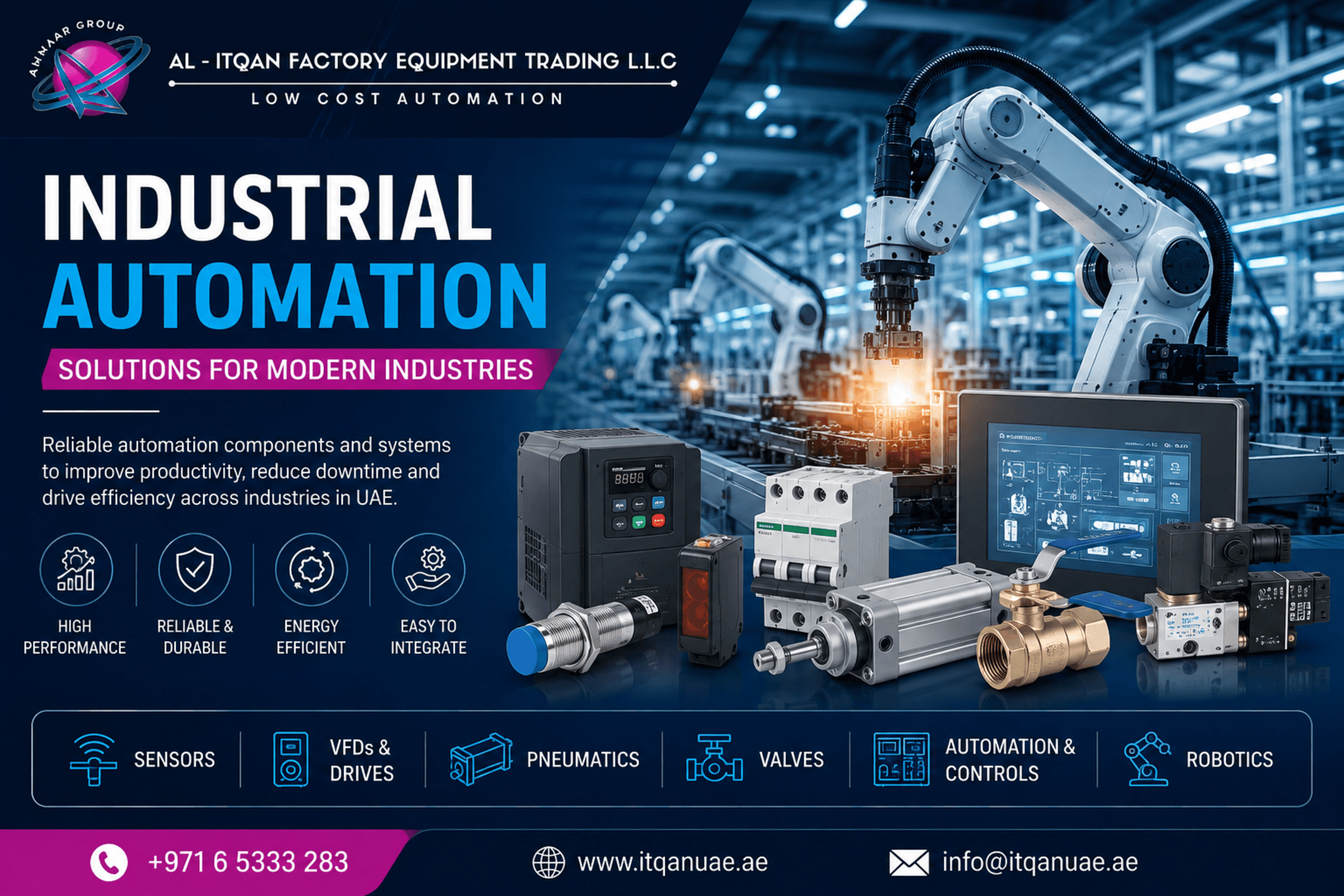 Industrial automation equipment and solutions in UAE