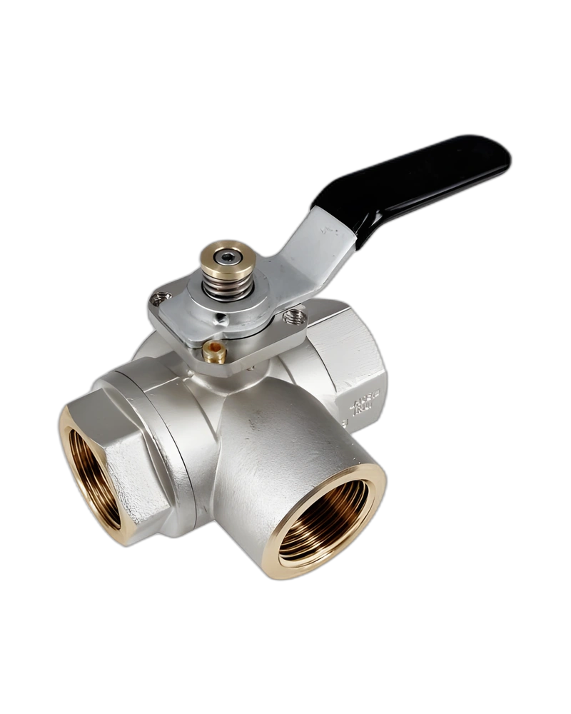 s.7300L 3-way, lever, 4 seats, T-port Ball Valve image 2