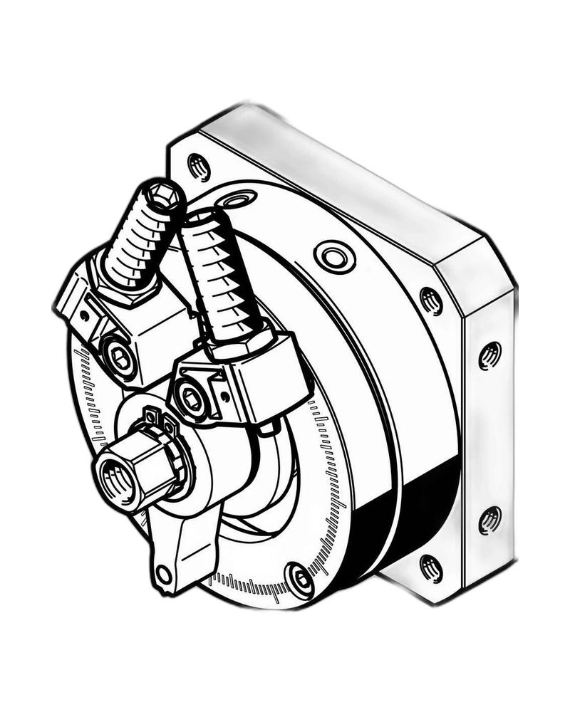 Semi-rotary drive DSM - DSM-12-270-P1-FW-A-B