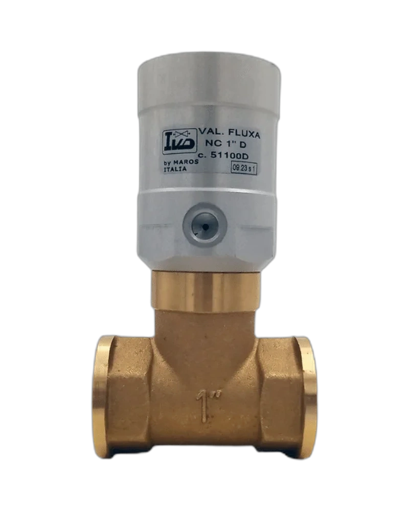 Compact streamlined 2 way valve - FLUXA D - 51100 - 1"