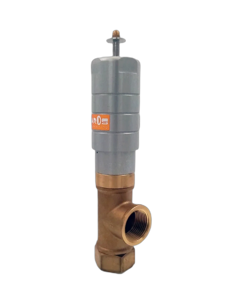 Buffer valve with square passage Brass valve body - SELUB T - 91200T - 2"