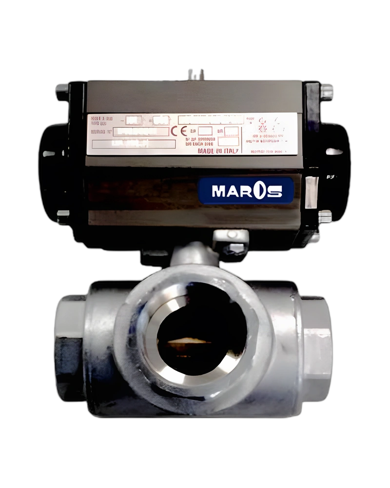 BRASS THREE-WAY BALL VALVE - 0703230123T - Mosfe S 1/2" 3vt ott de