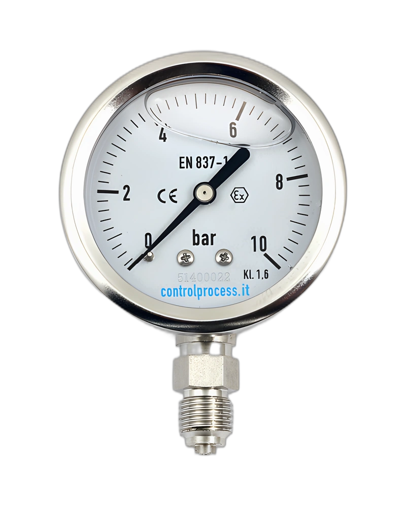 Series MTIRG ATEX Pressure Gauge whit glycerine - Pressure Gauge 50 mm ATEX