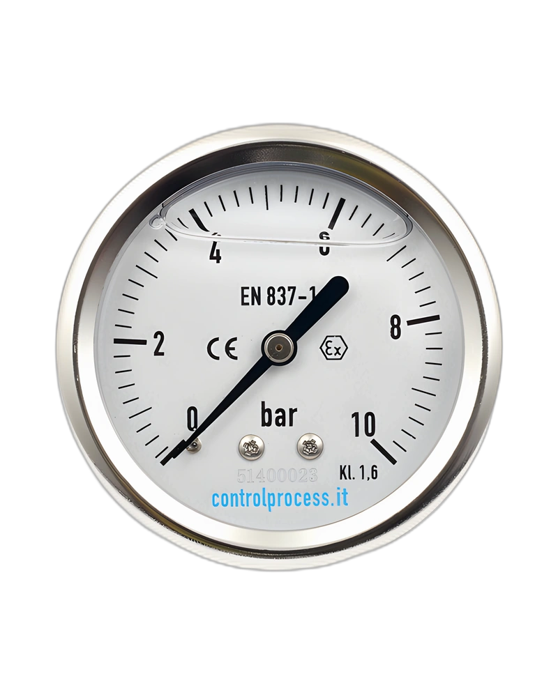 Series MTIPG Atex Pressure gauge wiht glycerine - Pressure Gauge Back 50 mm ATEX