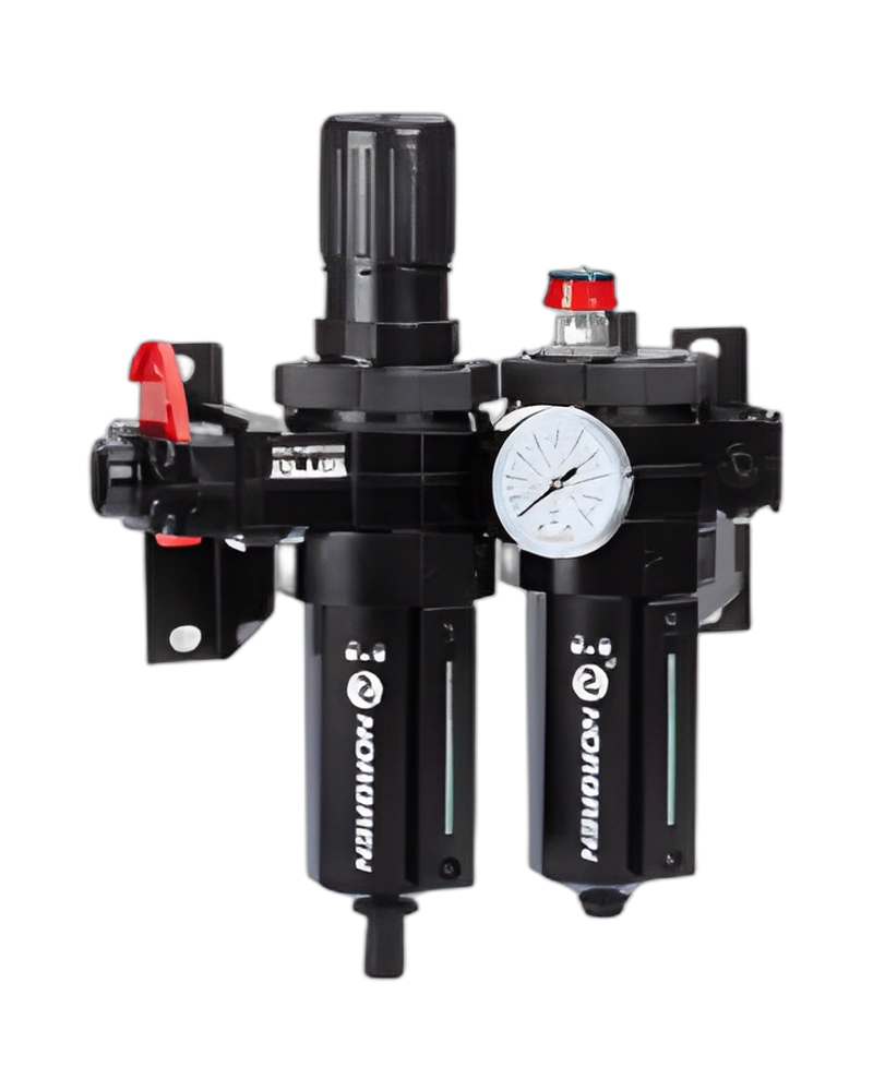 Excelon box set (FRL), G1/2, automatic drain, 40µm filter element, with shut-off valve