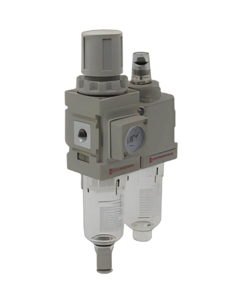 Filter Regulator Lubricator, G1/8, manual drain, 5µm filter element