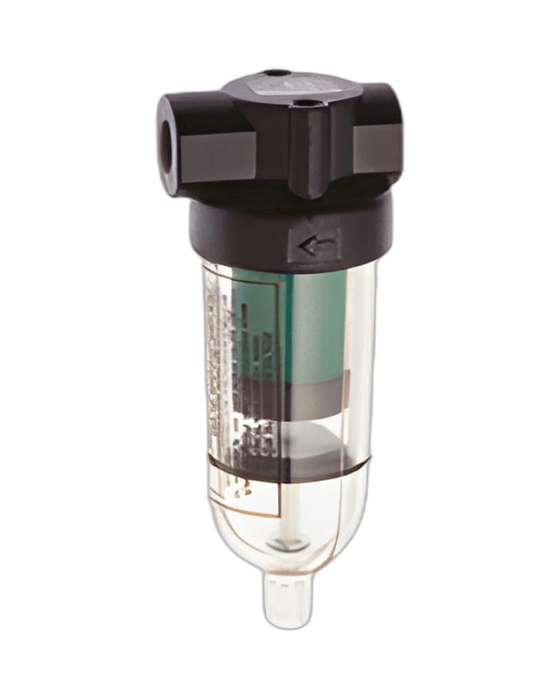 F39 Series oil removal filter, G1/4, manual drain, 0,01µm filter element