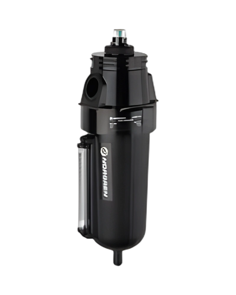 Olympian Plus high flow oil removal filter, without yoke, automatic drain, 0,01µm filter element