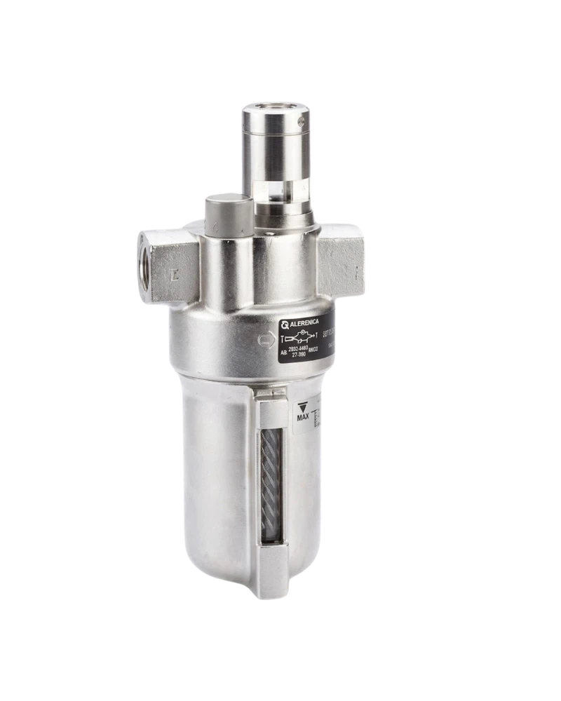 L22 Series oil fog stainless steel lubricator, 1/2 PTF, closed bowl