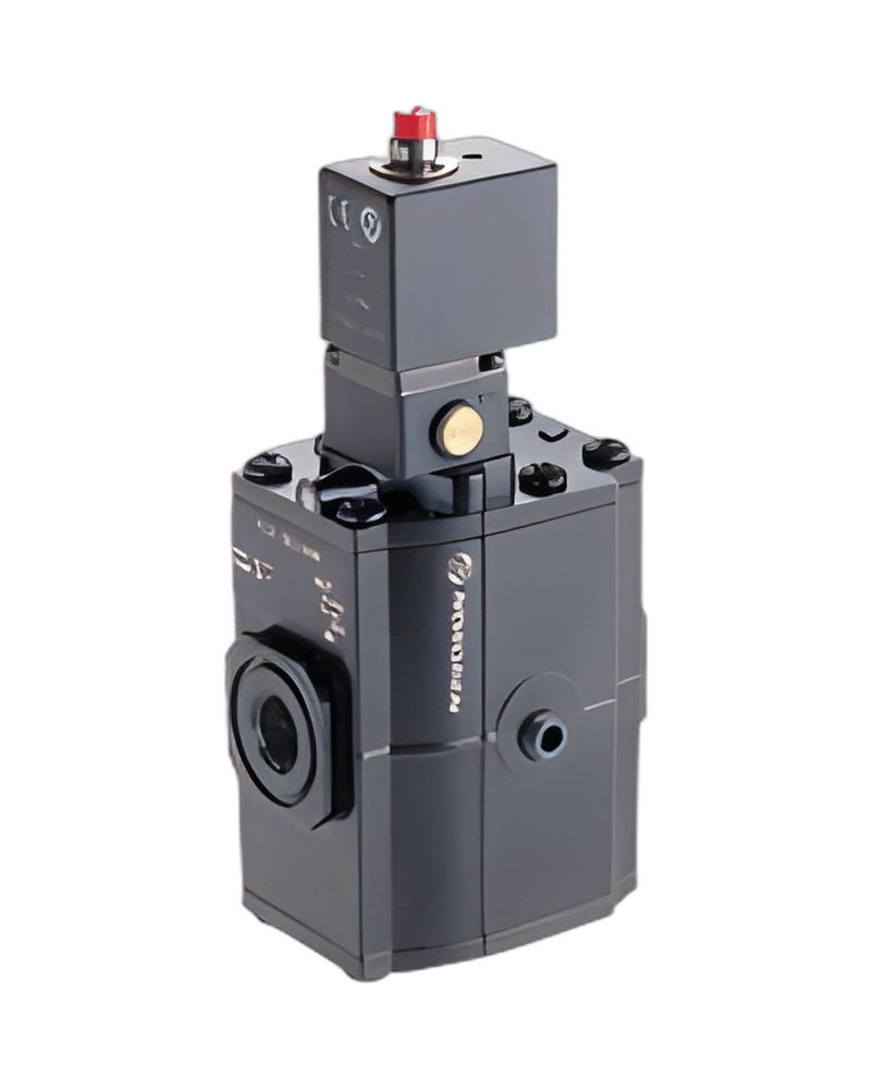 Excelon soft start dump valve, G1/4, 3-10 bar, CNOMO solenoid operated