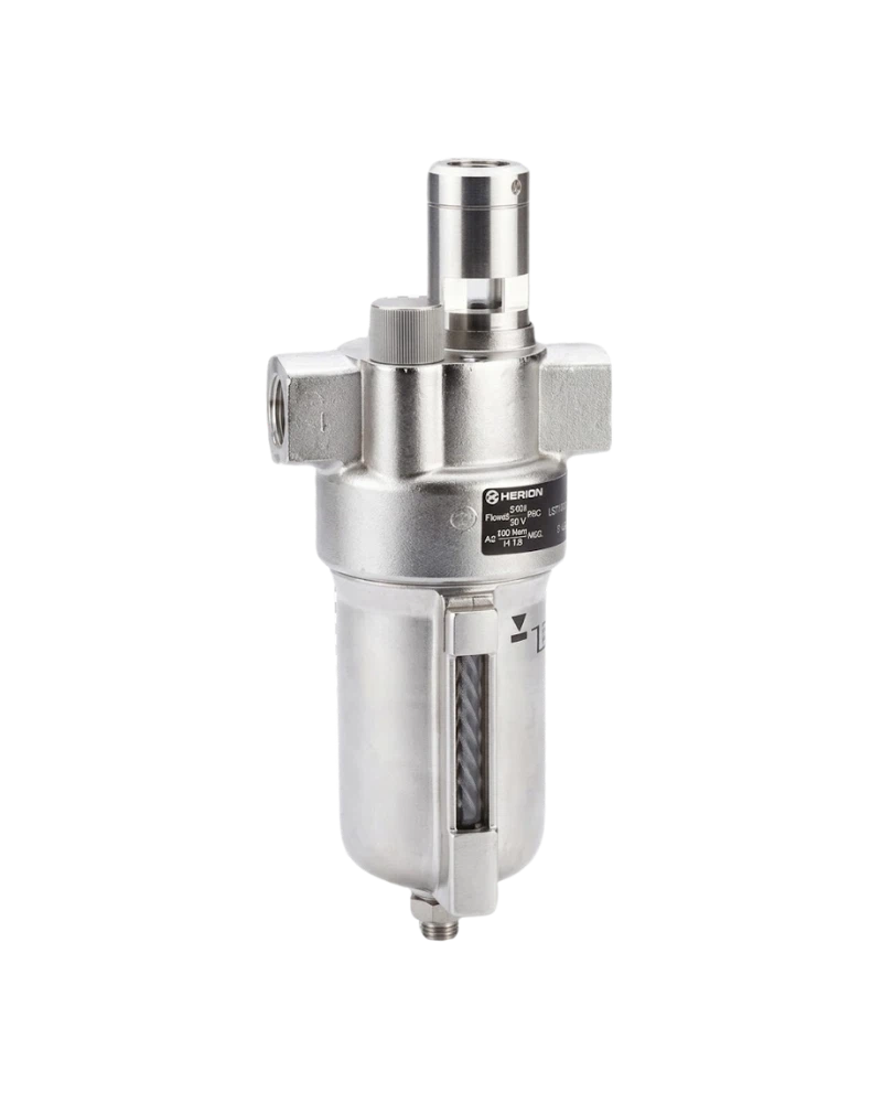 L22 Series oil fog stainless steel lubricator, 1/2 PTF, closed bowl - L22-400-OP8A