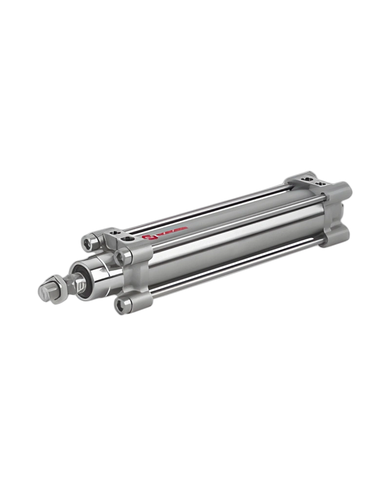 ISOLine™ tie-rod double acting stainless steel cylinder, 40mm diameter, 200mm stroke - KA/802040/M/200