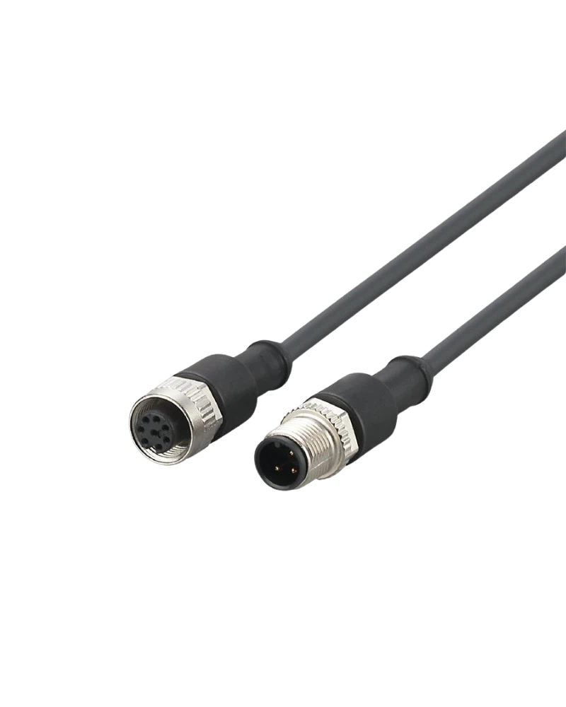 E12572 - connection cable for signal lamps with 8-pole connectors - VDOGH080MSS0001H04STGH040MSS