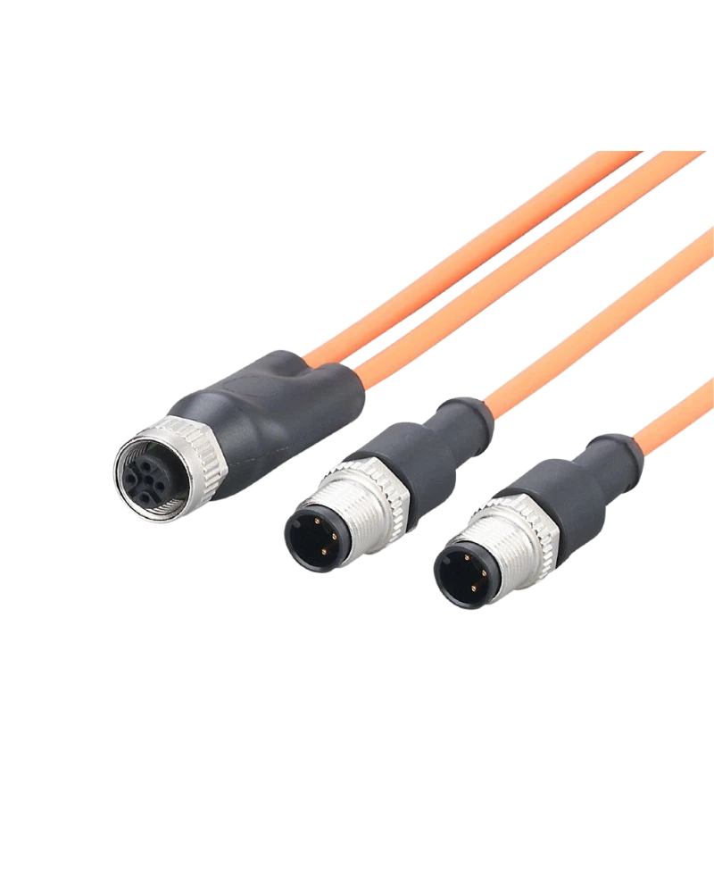 E12723 - Y connection cable - Y SPLITTER CABLE/M12 SOCKET/2xM12 PLUG