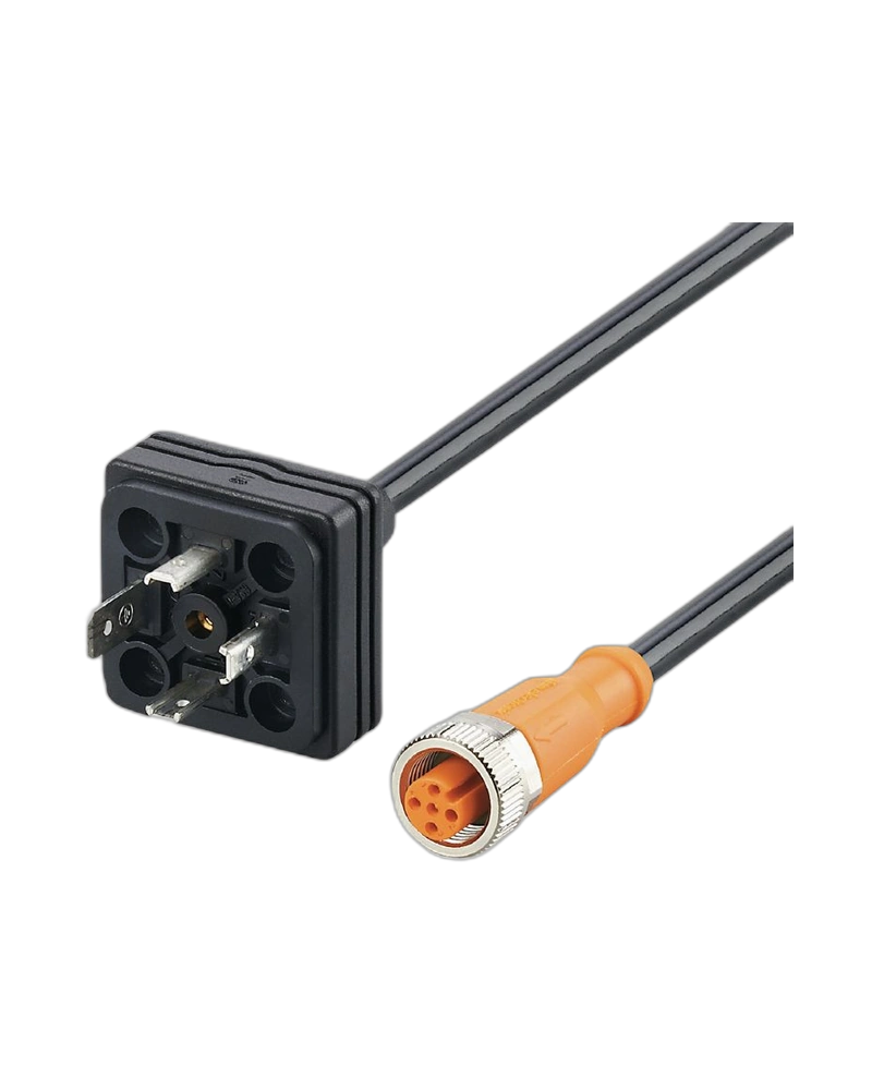 E12727 - Jumper cable with valve plug - PLUG M12 - DIN VALVE FORM A