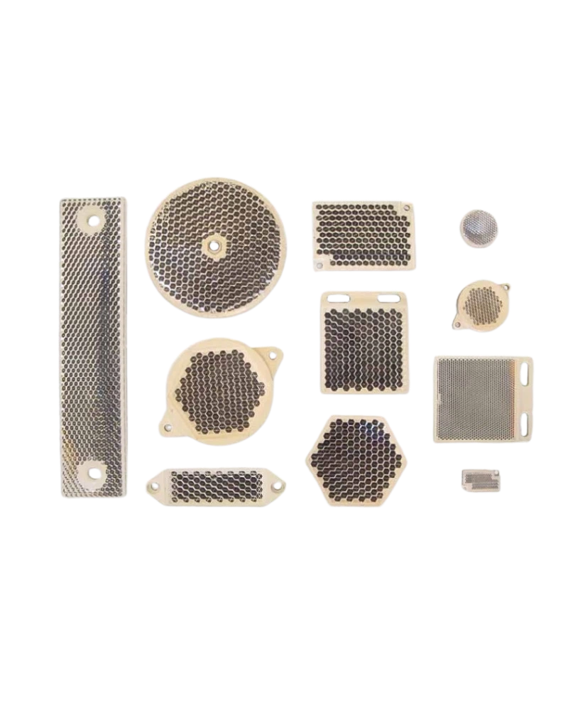 R10 - S19120000 - Prismatic reflector 36 x 176 mm plastic support 41 x 181 mm Marking Solution Laser Machine