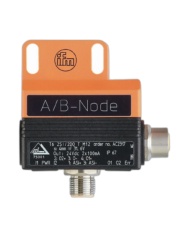 AC2317 - AS-Interface dual sensor for pneumatic valve actuators - DUAL SENSOR T6 2SI 2DO T M12