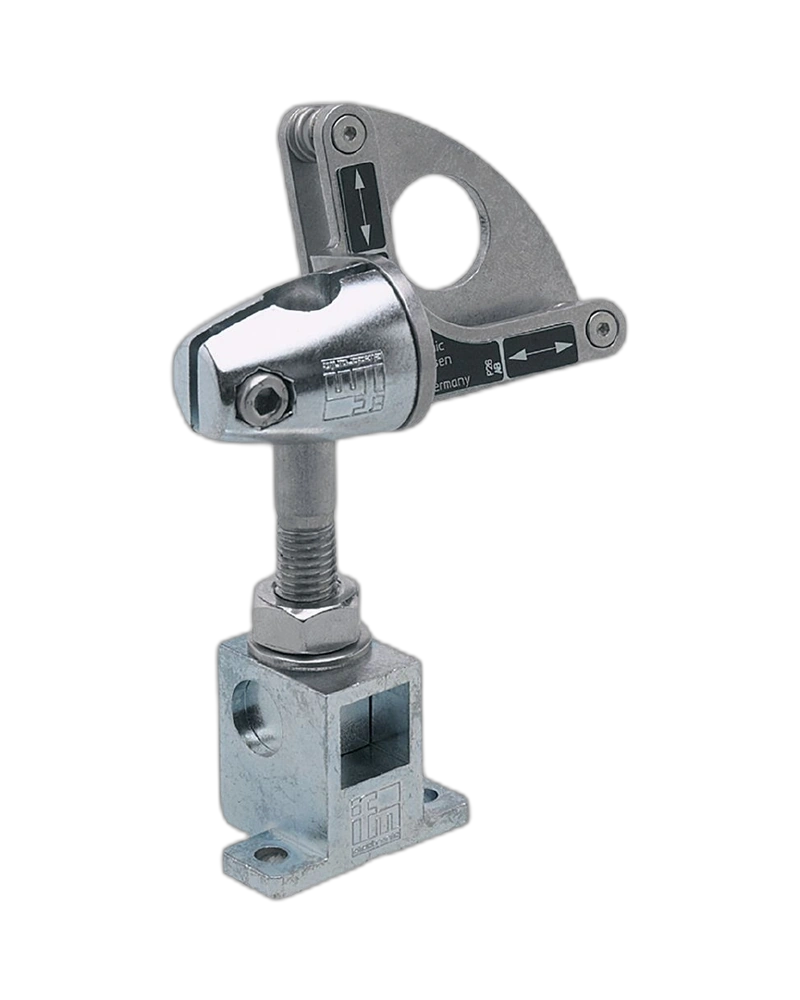 E20868 - Fixture for mounting and fine adjustment of laser sensors - SYSTEM COMPONENT M18 RAIL