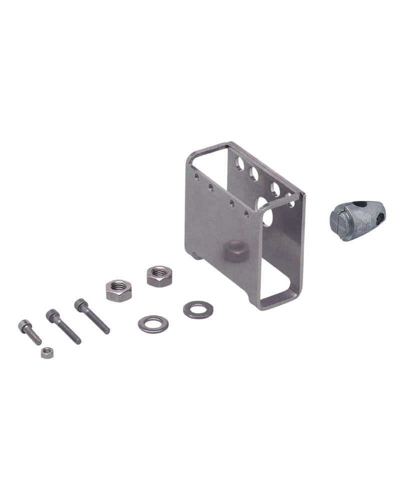 E21216 - Mounting set with protective cover for photoelectric sensors - O4 PROTECTIVE BRACKET 500