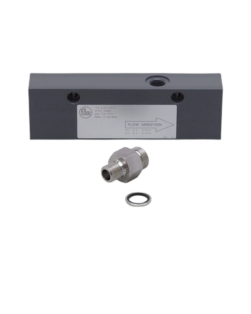 E40181 - Process adapter for small volumetric flow quantities - ADAPTBLOCK D10 G1/4 PVC