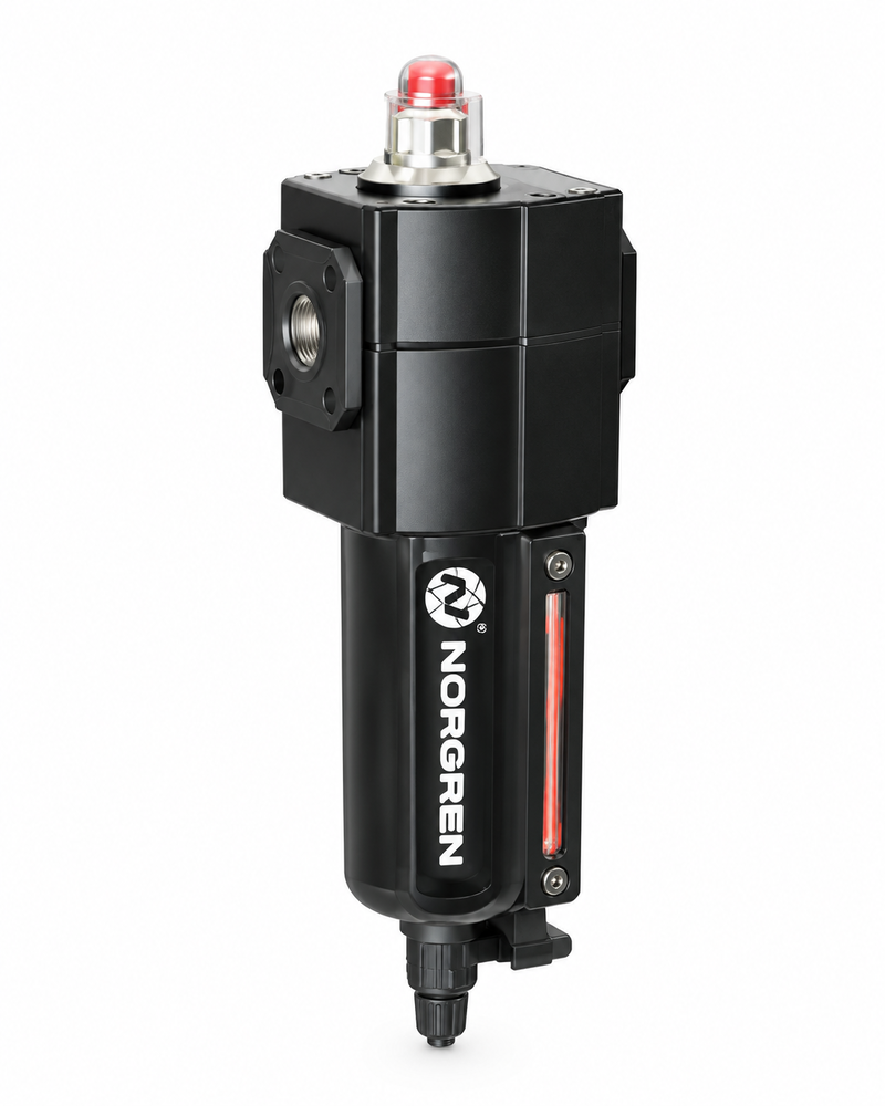 Excelon micro fog lubricator, 3/4" PTF, Metal bowl with manual drain, with Pyrex sight dome